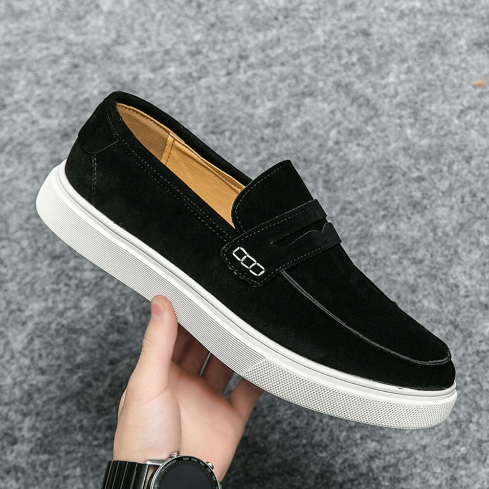 Large Sized New Suede Fashion Runway Sets Leather For Men S Personalized Business And Leisure Board Shoes Ddmysaturn