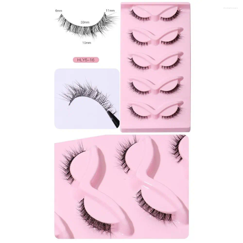 False Eyelashes Fuffy Lashes L-Shape Makeup Thick Long Eye Beauty Extension For Women