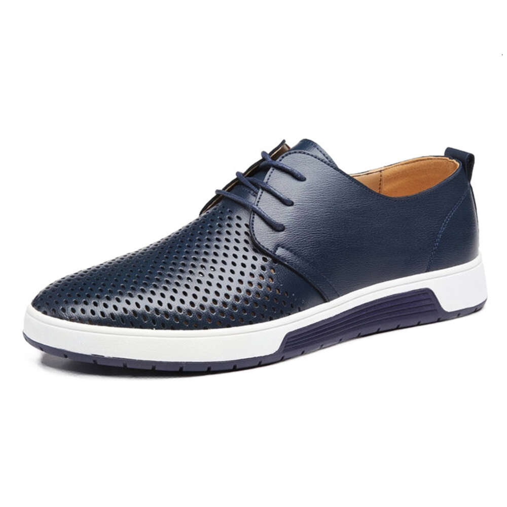 Casual British Temu Style Business Hollowed Out Leather Shoes Men S Large Size Ddmysaturn