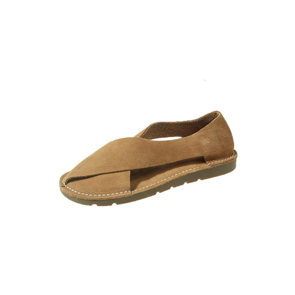 Soft Large New Leather For Women With Round Toe And Shallow Mouth Air Measurement Shoes One Step Lazy Ddmysaturn