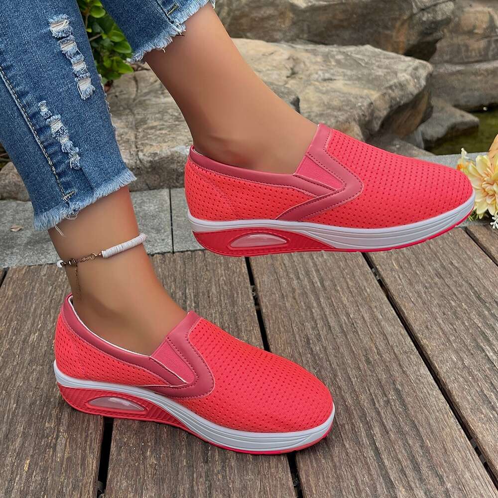 Large Summer Temu New Women S Fashion Flame Red Sports Casual Single Shoes Ddmysaturn