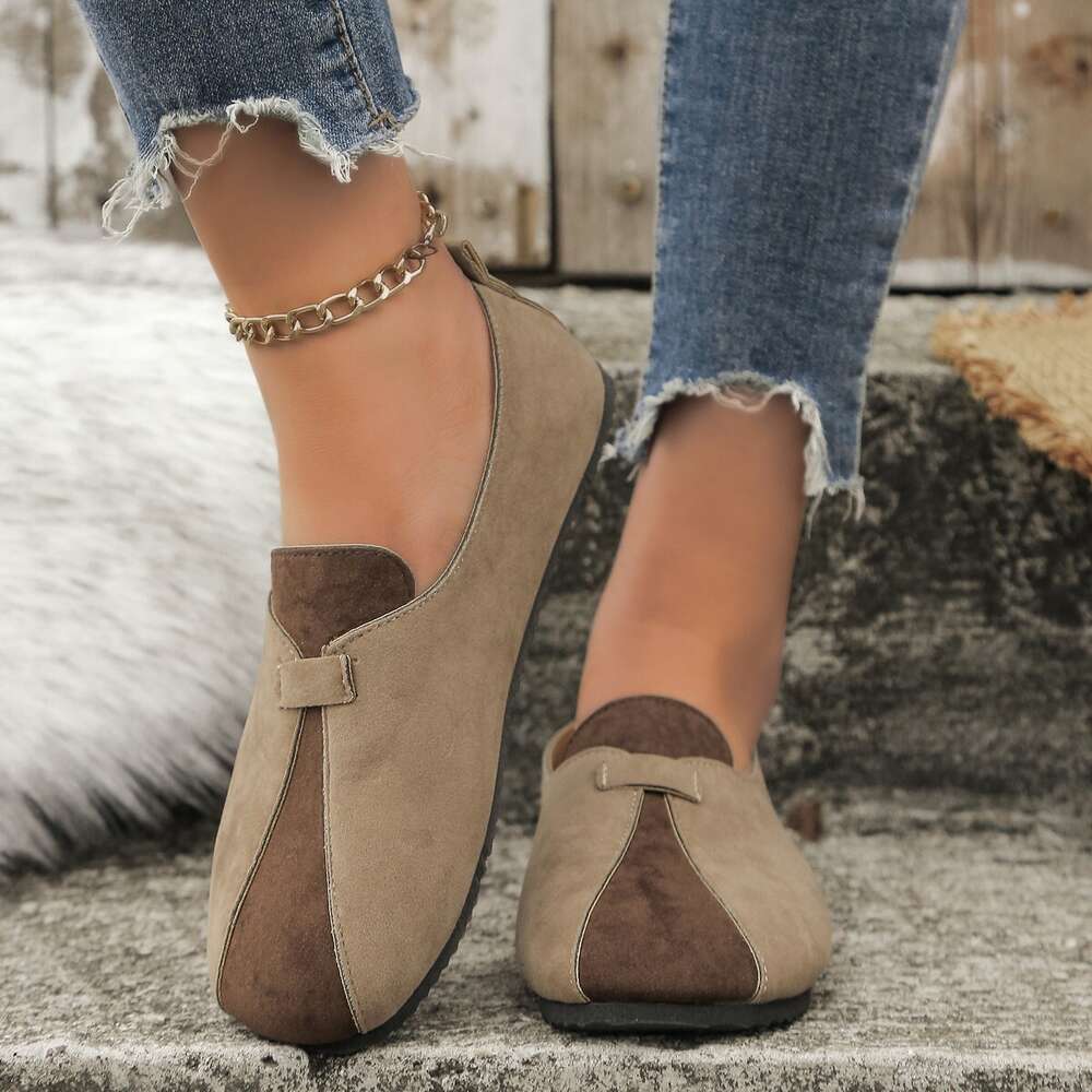 Spring Large Size New Women S Colored Soft Leather Commuter Single Shoes Lazy Kick Ddmysaturn