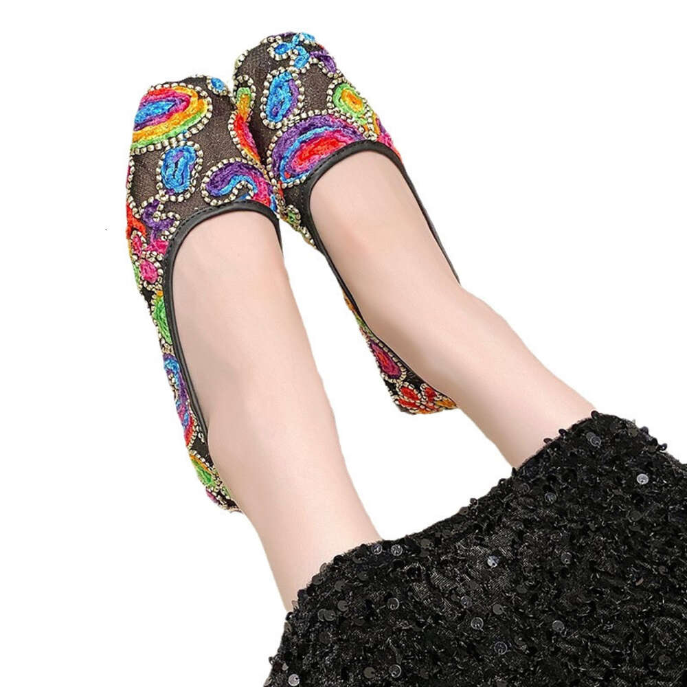 Large Summer Temu New Women S Fashion Seven Color Glow Mesh Hollow Flat Sole Single Shoes Ddmysaturn