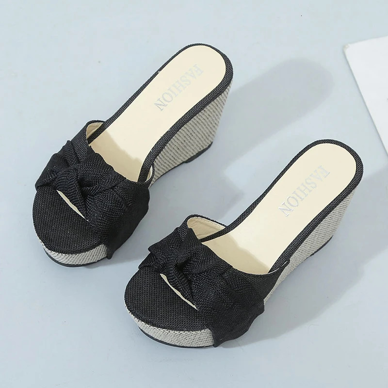 Womens Platform Wedge Sandals Summer High Heels Open Toe Slip On Shoes for Women Casual hot Comfortable Breathable