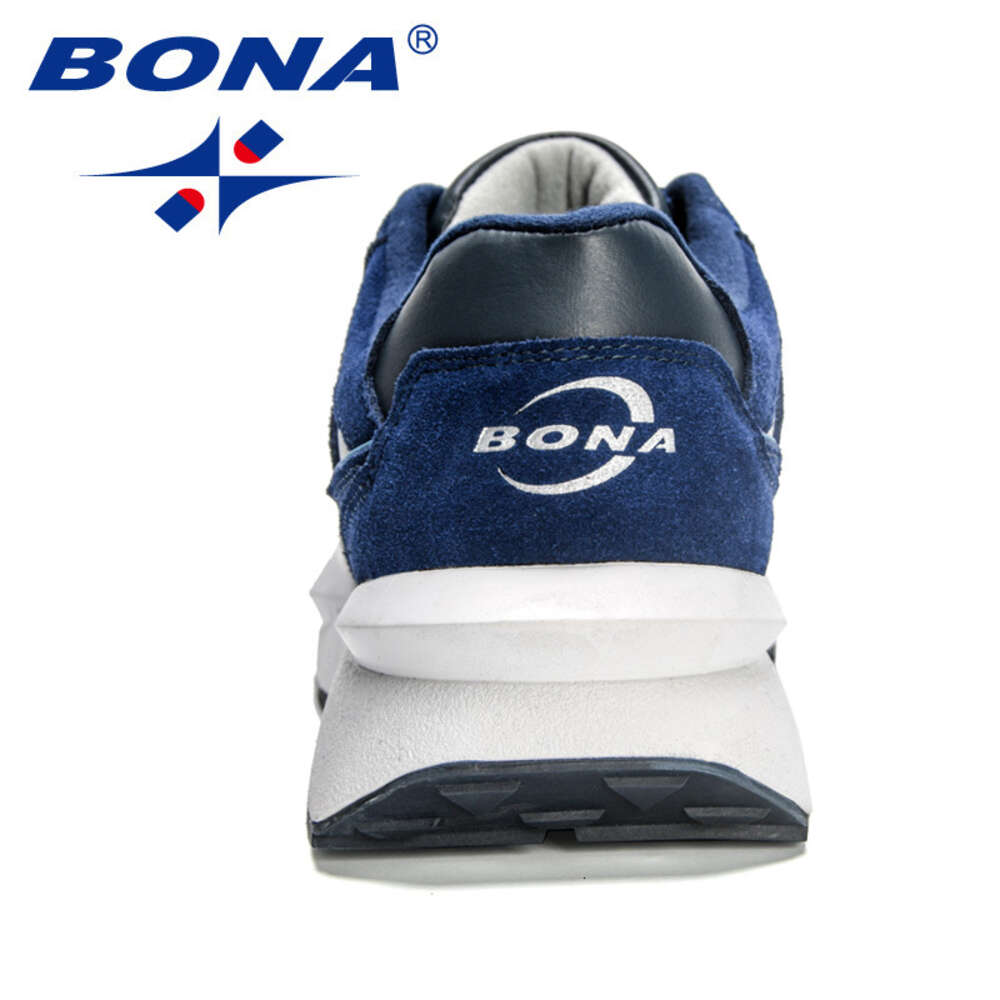 Designers BONA New Men Running Sport Shoes Man Comfy Lightweight Trainer Action Leather Walking Jogging Sneakers Ddmysaturn