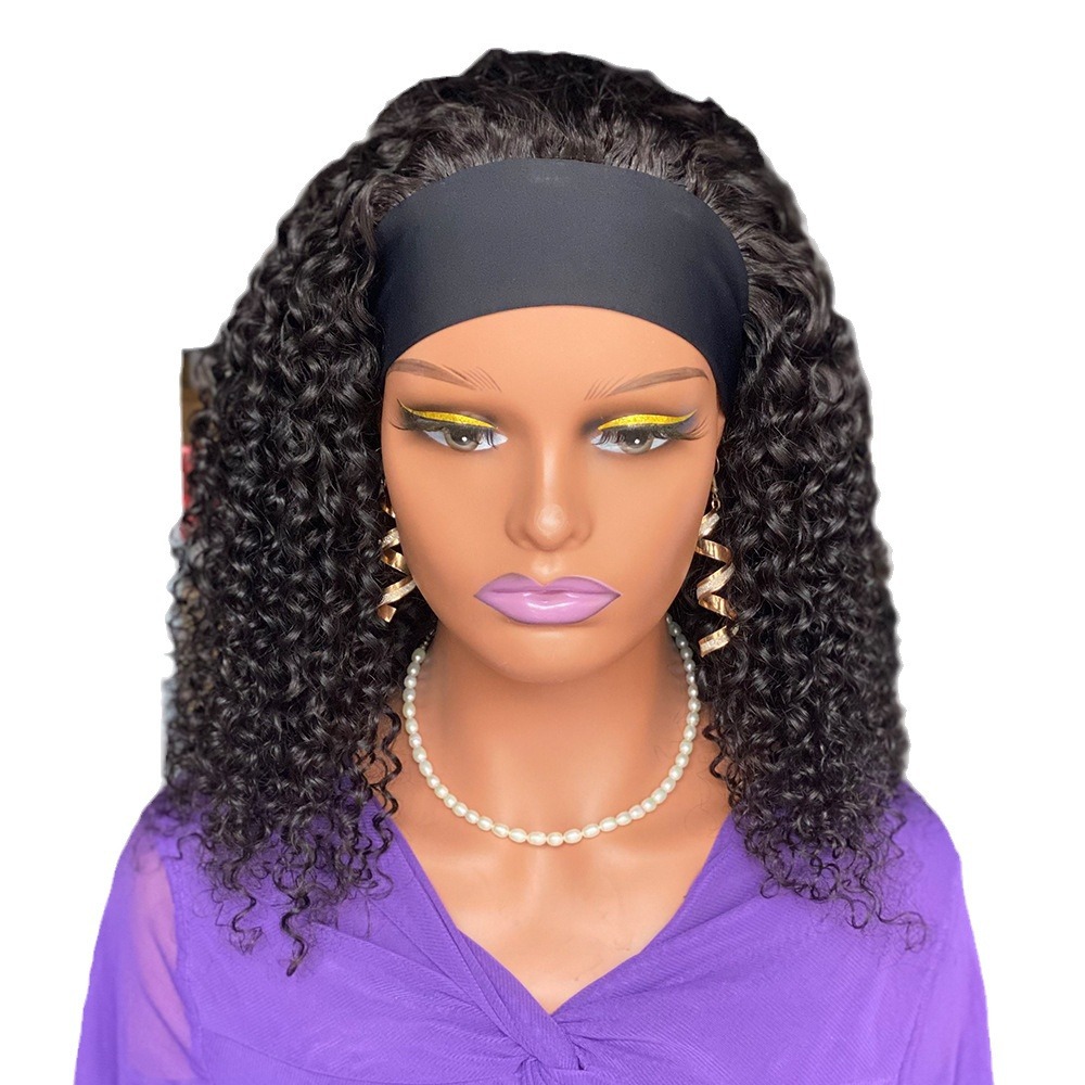 200 Density 13x4 Kinky Curly Human Hair Wigs Glueless Loose Deep Wave Human Hair Lace Front Wig for Wome