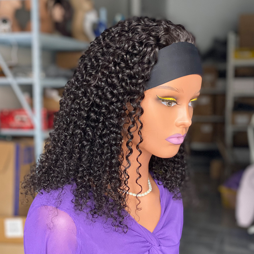 200 Density 13x4 Kinky Curly Human Hair Wigs Glueless Loose Deep Wave Human Hair Lace Front Wig for Wome