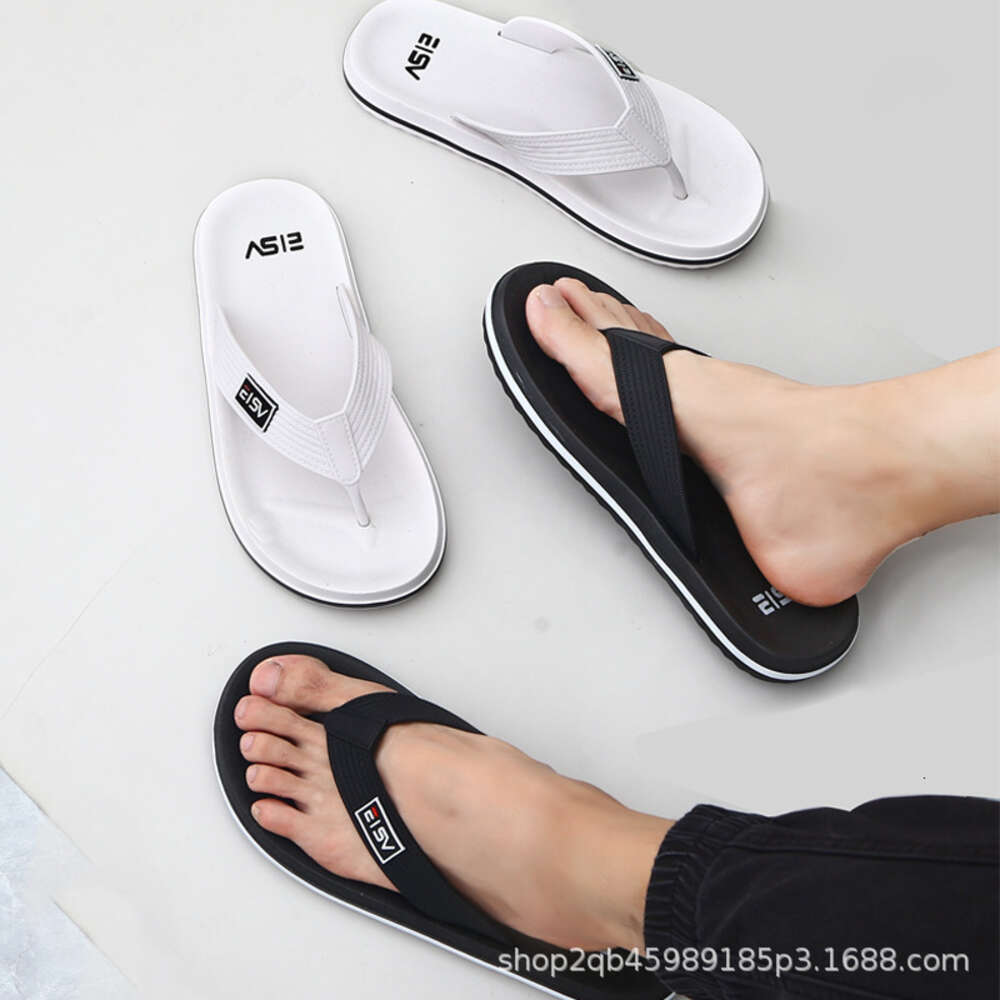 Summer Men S Flops Anti Slip Flat Heels Fashionable Sandals Beach Shoes Trendy Flip Ddmysaturn
