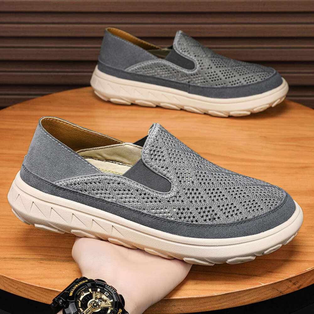 New Large Size Hollow And Lightweight One Foot Cloth For Summer Breathable Mesh Surface Men S Shoes Ddmysaturn