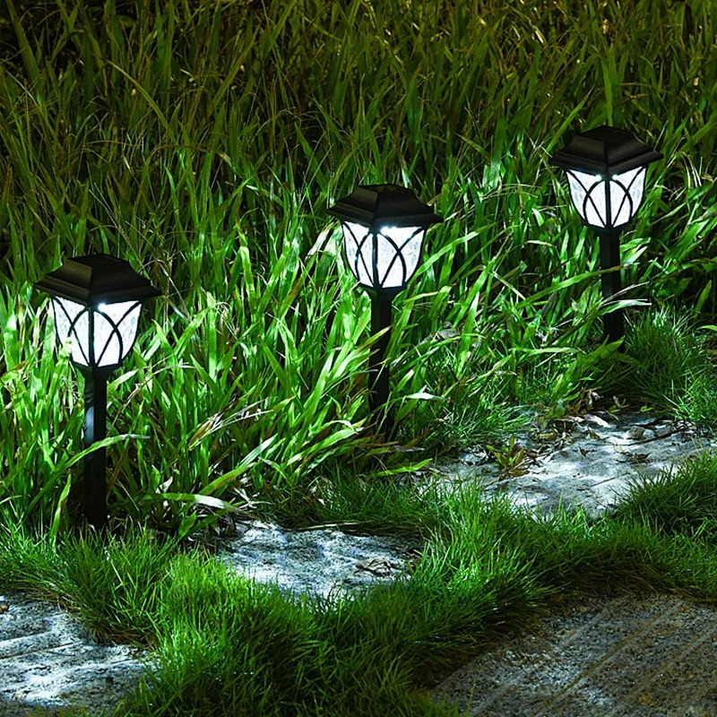 10 Pack Solar Yard Lights Bright Lawn Lights Outdoor Waterproof Led Solar Pathway Lights Landscape Path Lights 240621