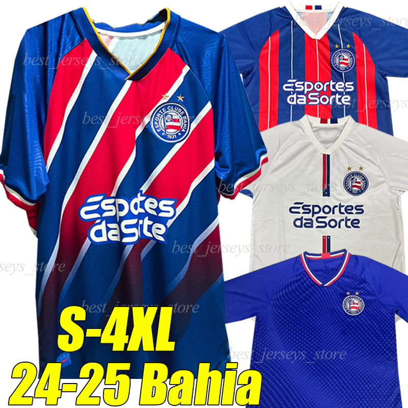 4XL 24/25 Esporte Clube Bahia soccer jerseys home away third football shirts CLAYSON RODRIGUINHO JADSON DANIEL camisa Bahia retro 1998 men women goalkeeper 2024
