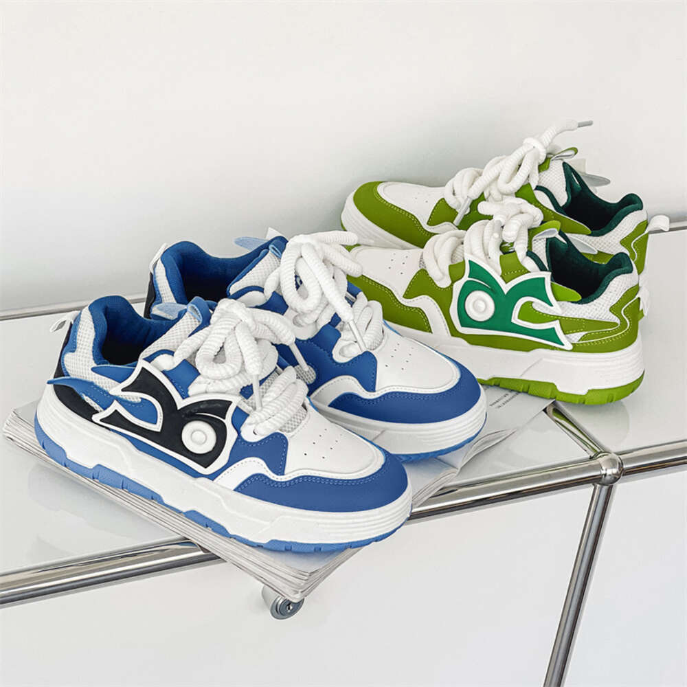 Men Avant Ting S Thick Sole Bread Hong Kong Flavor Street Shooting Dad Contrast Color Academy Casual Lightweight Sports Shoes Ddmysaturn