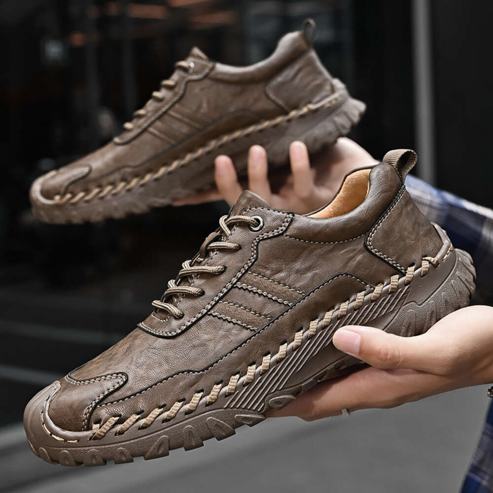 High End Italian Leather Men S Removed From The Cabinet Soft Soles Wear Resistant Outdoor Casual Oversized Dad Shoes Ddmysaturn