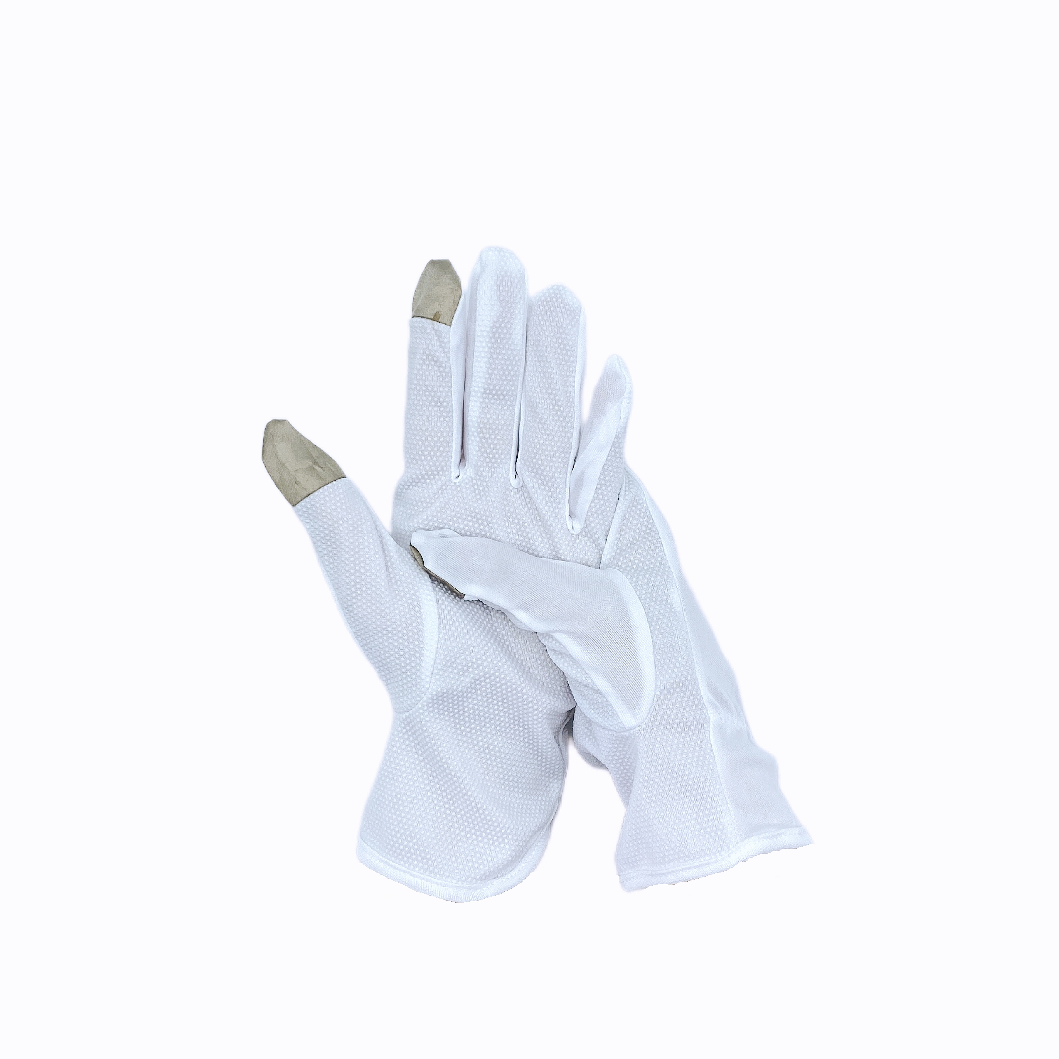 Supplied manufacturer Polyester touch screen plastic gloves Spot goods