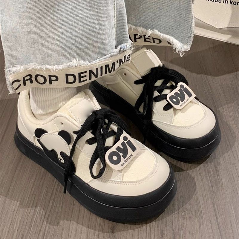 White Ddmysports Balck Sneaker Women Casual Panda New Fashion Versatile Shoes Outdoor