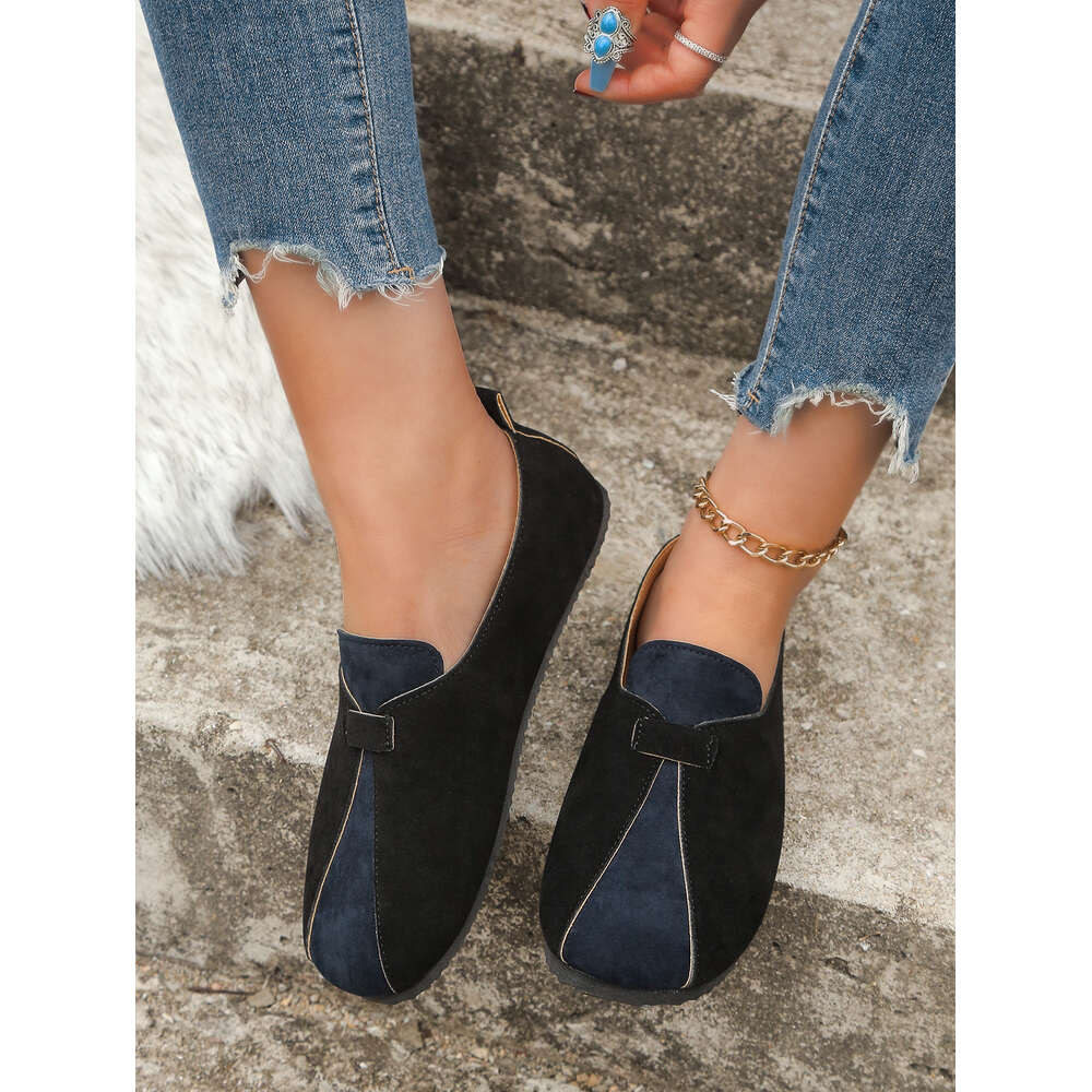 Spring Large Size New Women S Colored Soft Leather Commuter Single Shoes Lazy Kick Ddmysaturn