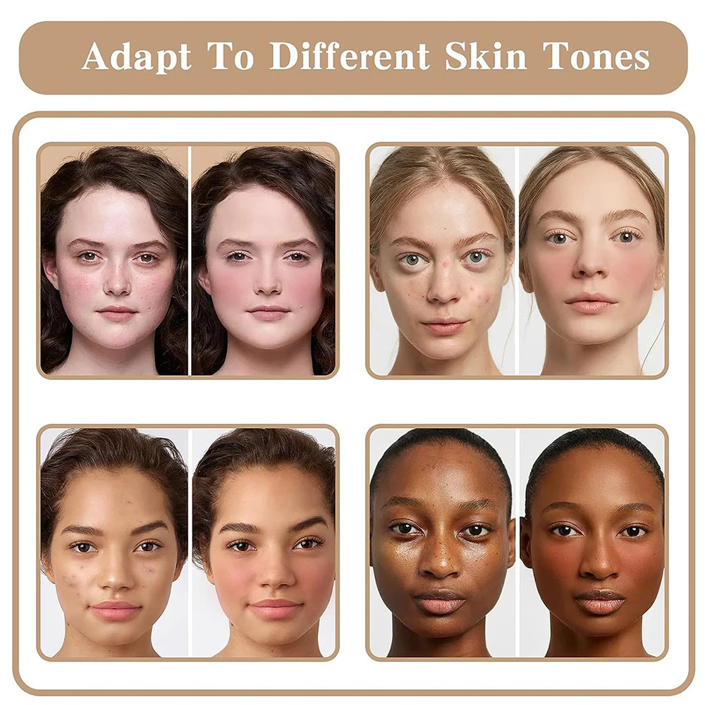 12-Color Iron Box Blusher Multi-Color Cream Concealer Plate Contour and Highlighter Palette Makeup Blush Face 240618