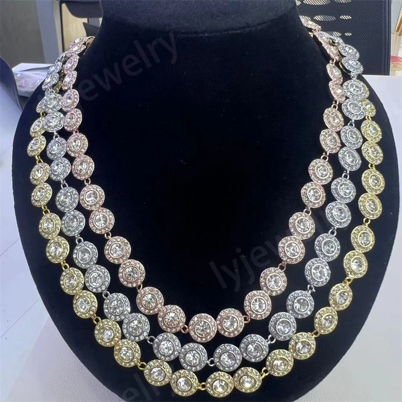 Dia necklace for woman angelic bracelet designer AAA beads moissanite pendant jewelry plated gold bracelets necklaces zl212