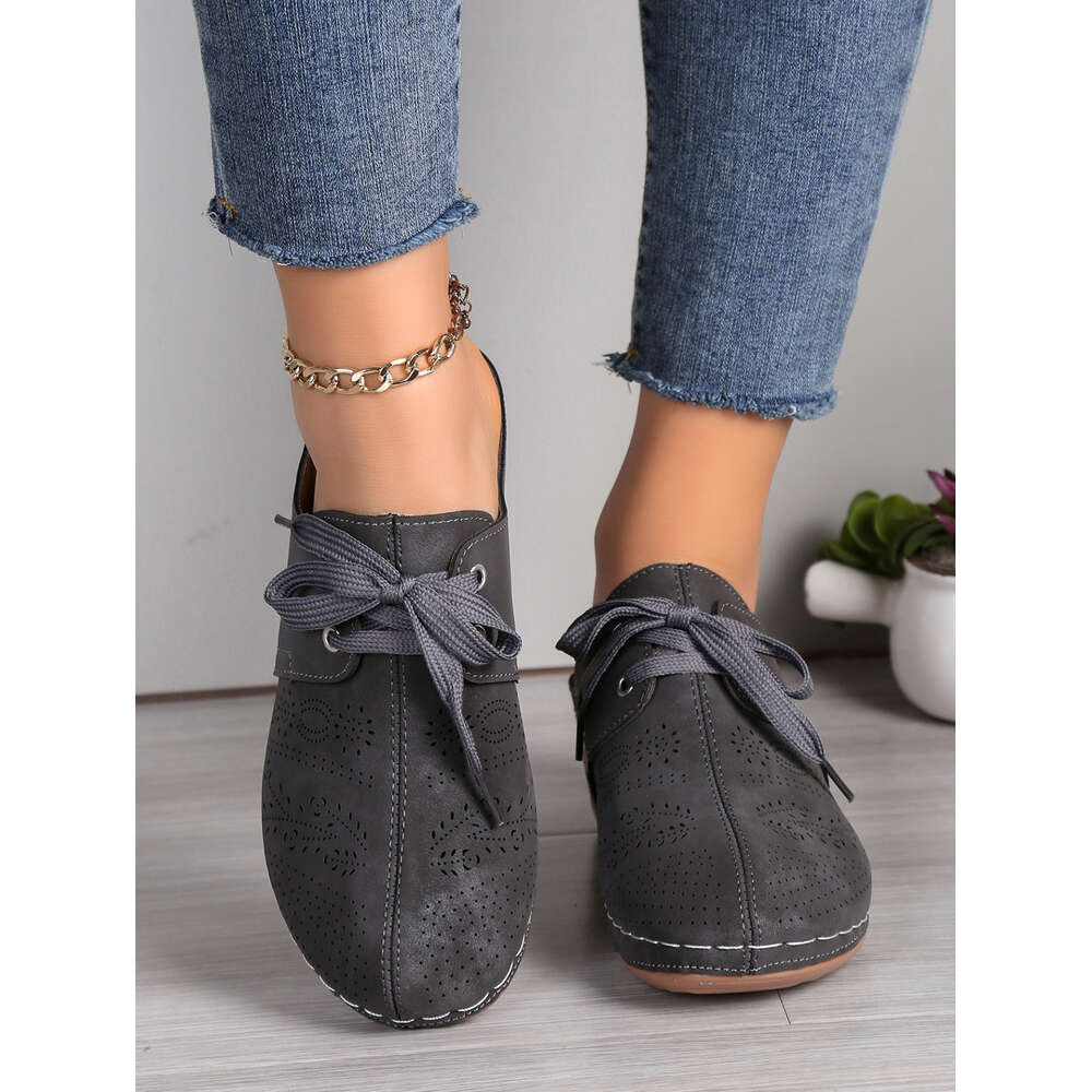 Size Summer Large New Women S Bag Head Business And Leisure Style Lace Up Slippers Ddmysaturn