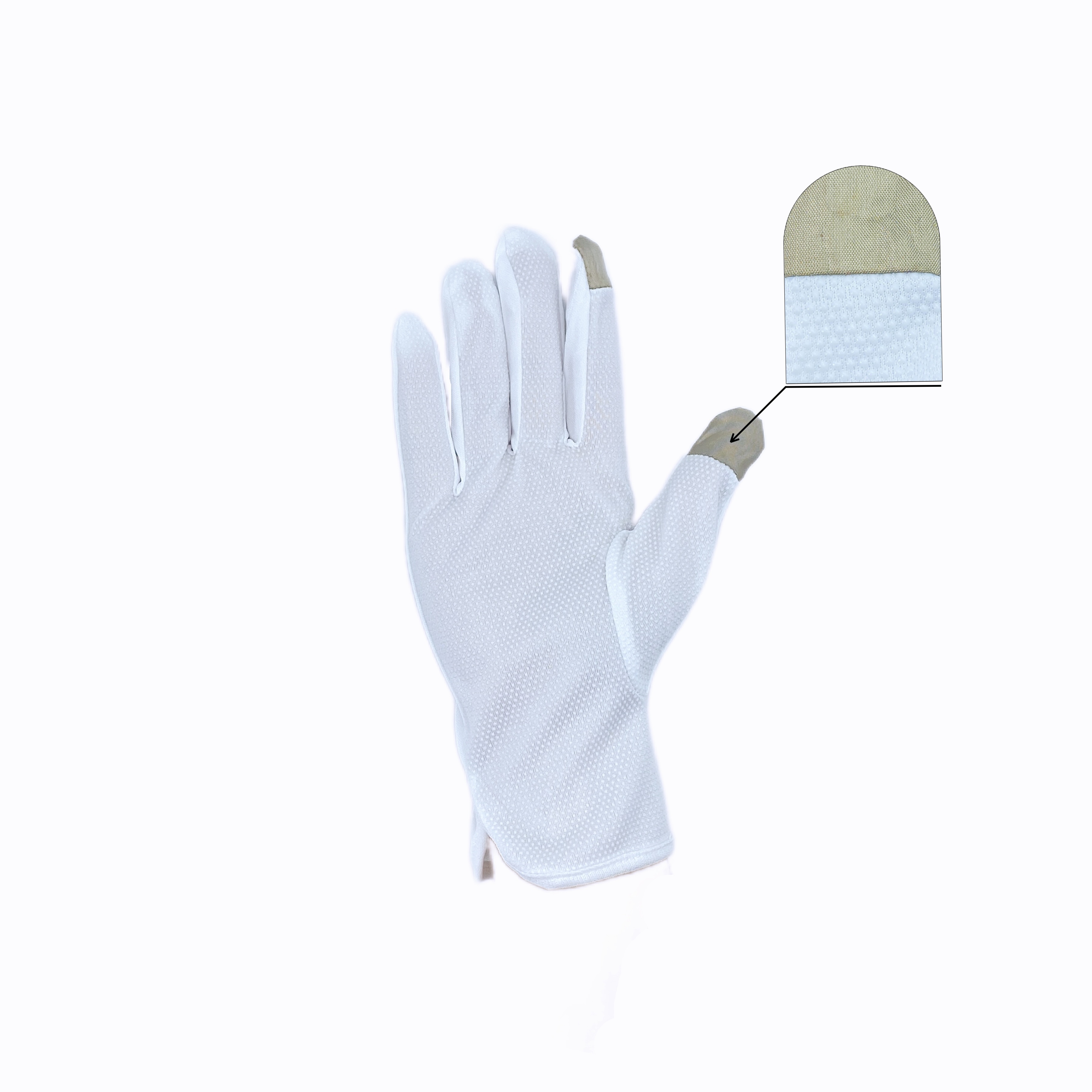 Supplied manufacturer Polyester touch screen plastic gloves Spot goods