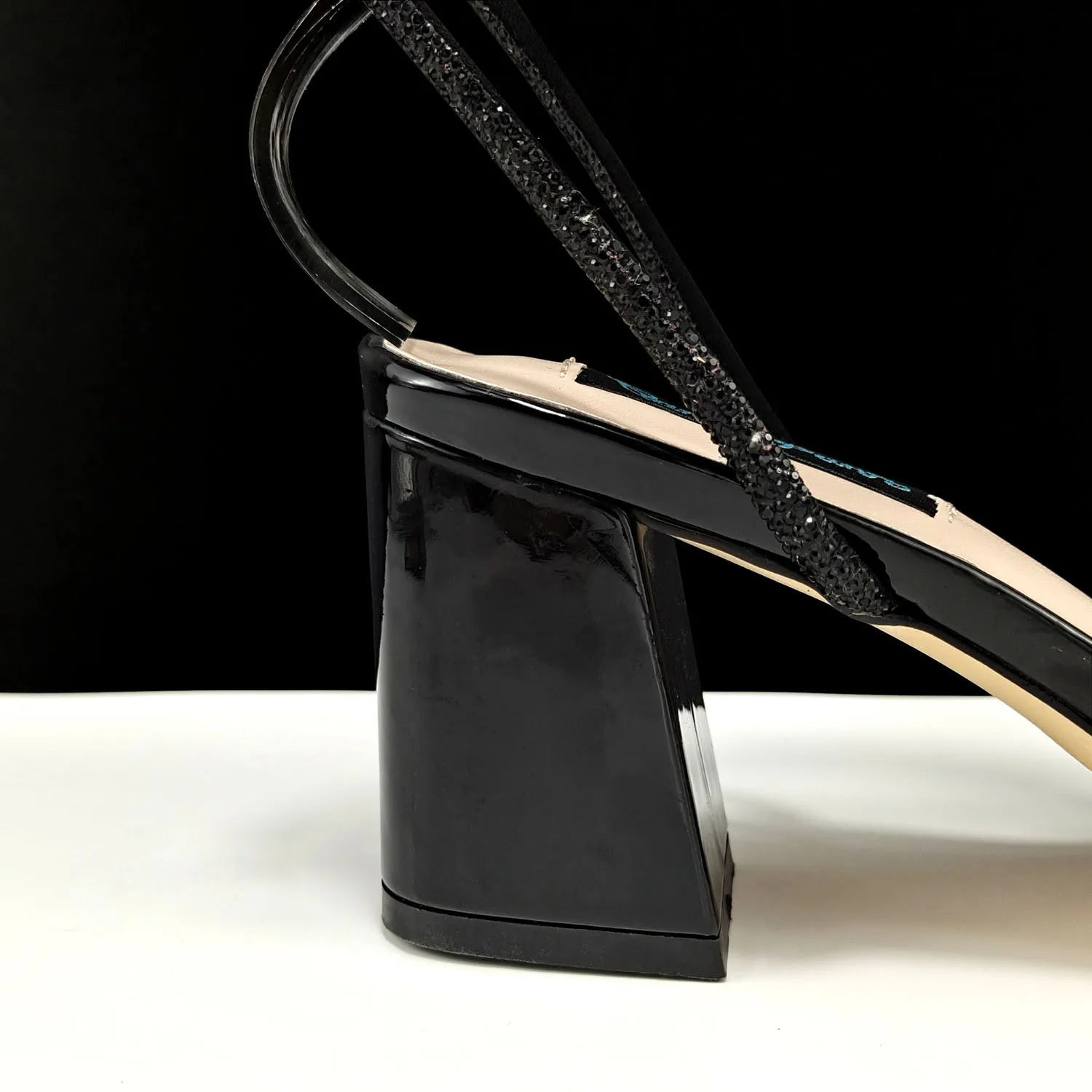 QSGFC Nigerian Womens Banquet Shoes And Bag Rhie Decorated ThreeDimensional High Heel 240619