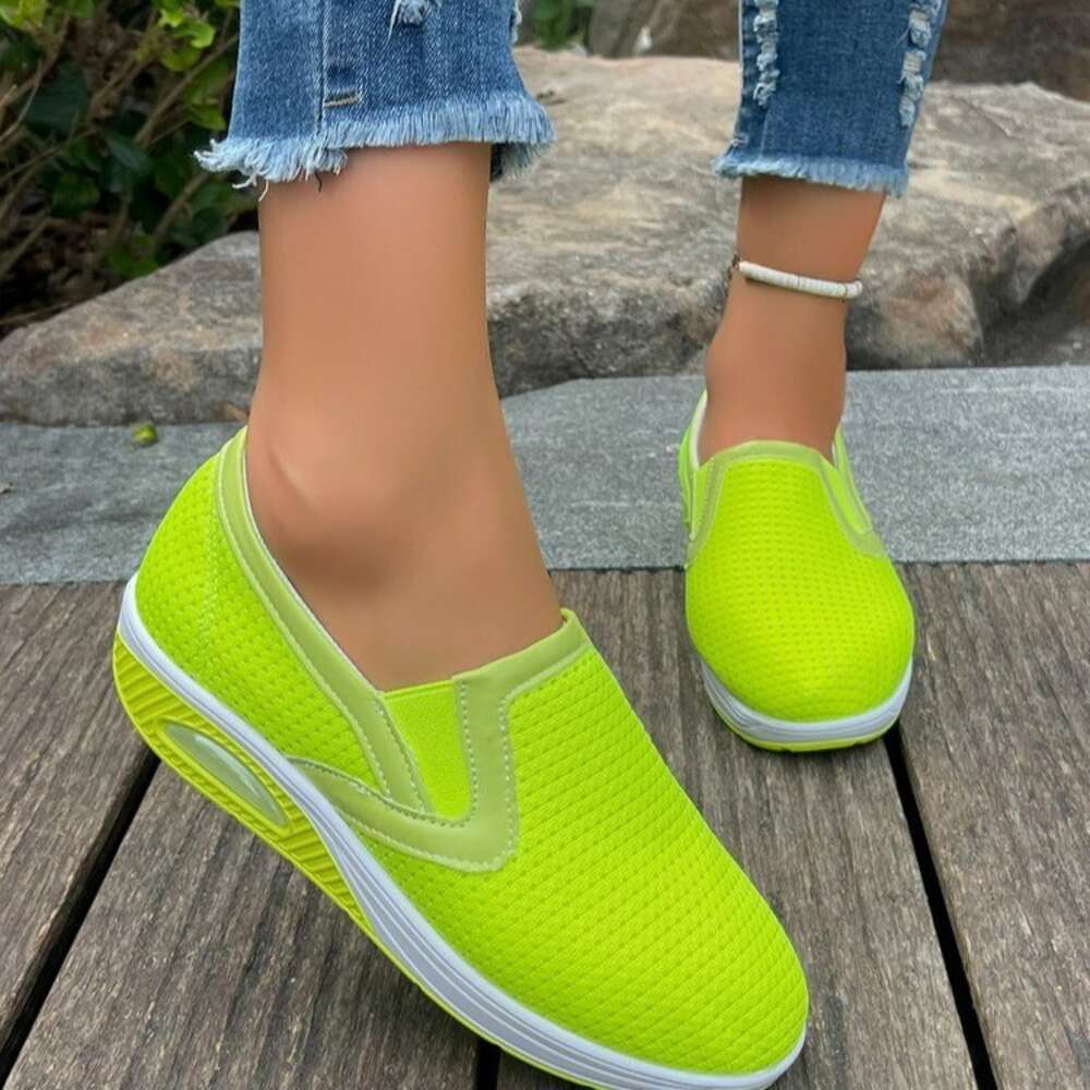 Summer Temu Large New Women S Fashion Flourishing Green Sports Casual Single Shoes Ddmysaturn