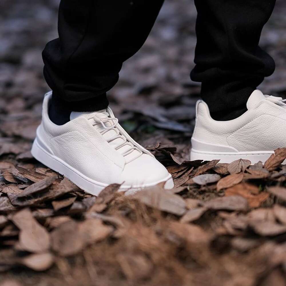 Light Luxury Italian Top Layer Cowhide Men S Breathable Board Shoes Korean Version Color Band Loose Casual Ddmysaturn