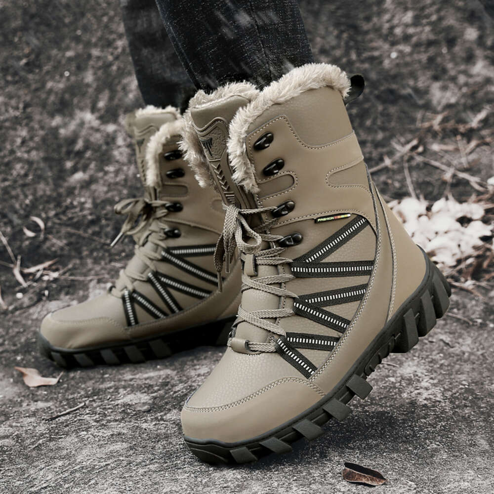 Winter Men New S High Top Plush Insulation And Thick Snow Boots Ddmysaturn