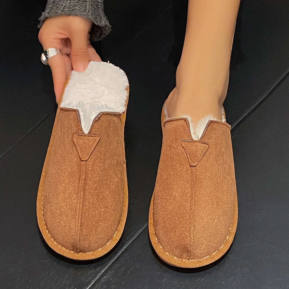Size Winter Large For Women Comfortable And Warm At Home Flat Bottomed Cotton Slippers Ddmysaturn