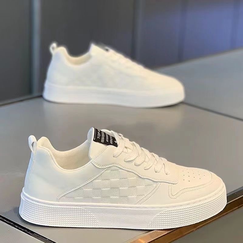 Casual Shoes For Men Flat Sneakers White Black Outdoor Breathable Board Shoes
