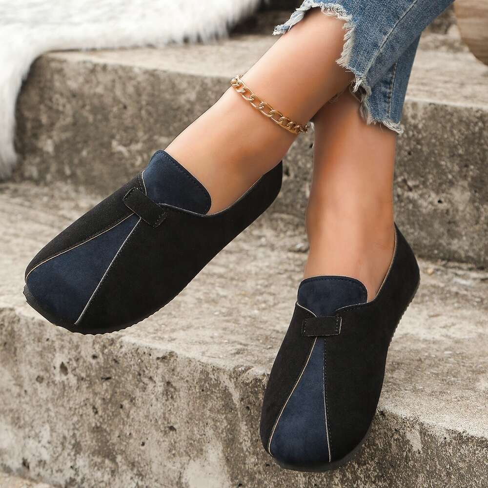 Spring Large Size New Women S Colored Soft Leather Commuter Single Shoes Lazy Kick Ddmysaturn