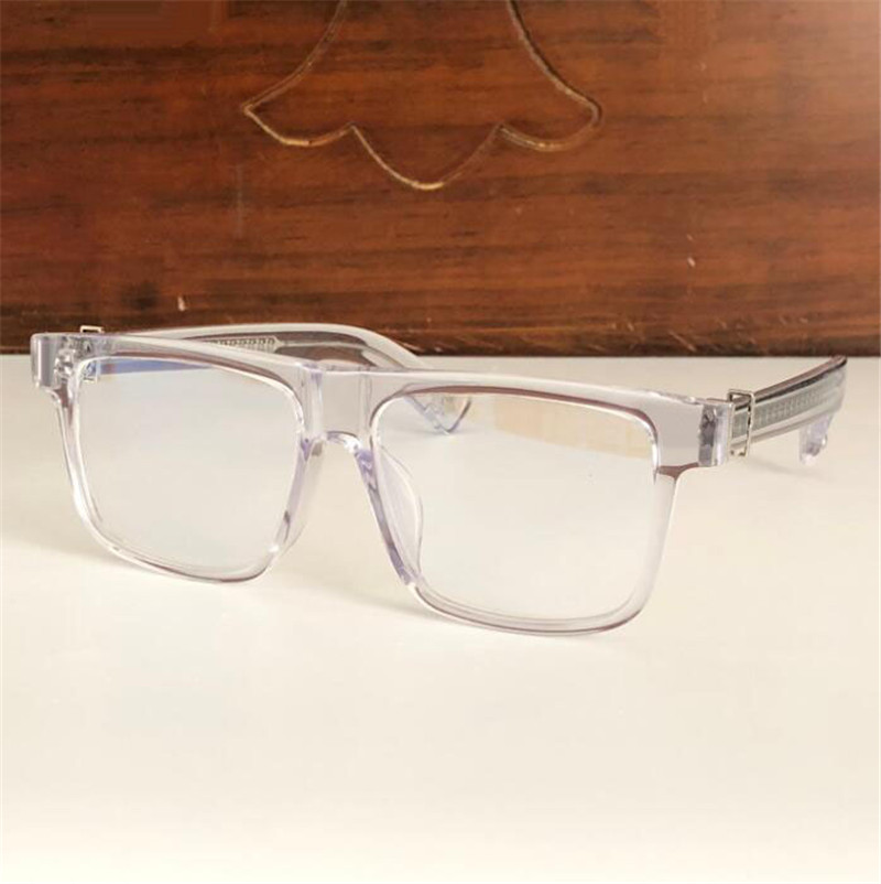 New vintage eyeglass square frame design CHR glasses prescription steampunk style men transparent lens clear protection eyewear Good quality