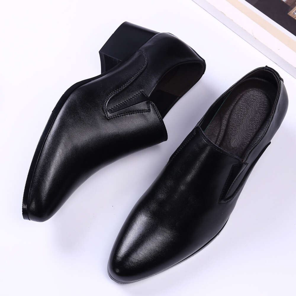 Pointed New CM With Genuine Trendy Increase Men S High Heel Cm Leather Shoes Ddmysaturn