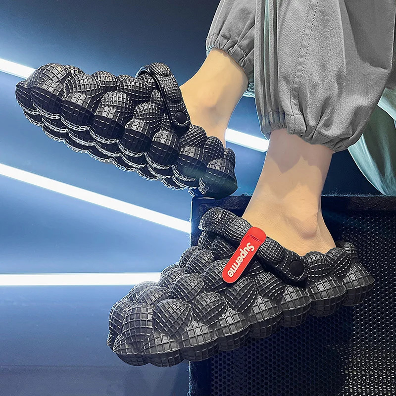 Women Men EVA Cute Bubble Ball Slides Sandals Summer Indoor Massage Outdoor Shoes Closed Toe AntiSlip Fashion Slipper 240619