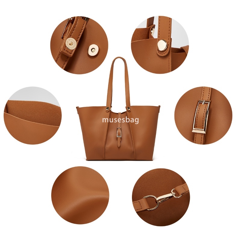 Fashionable women's designer classic retro multifunctional bag with crocodile pattern simple and large capacity practical tote combination bag on
