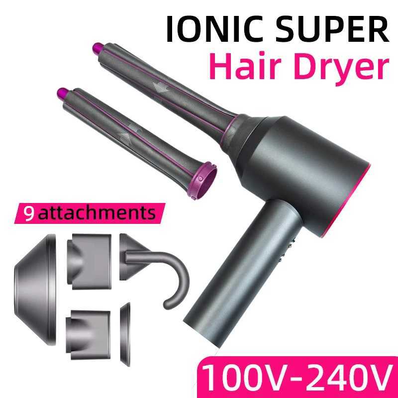 Hair Dryers Professional High Speed Hair Dryer Negative Ion 5 Attachment 1500W Constant Temperature Hair Care Fast Anion Electric Hair Dryer z250415