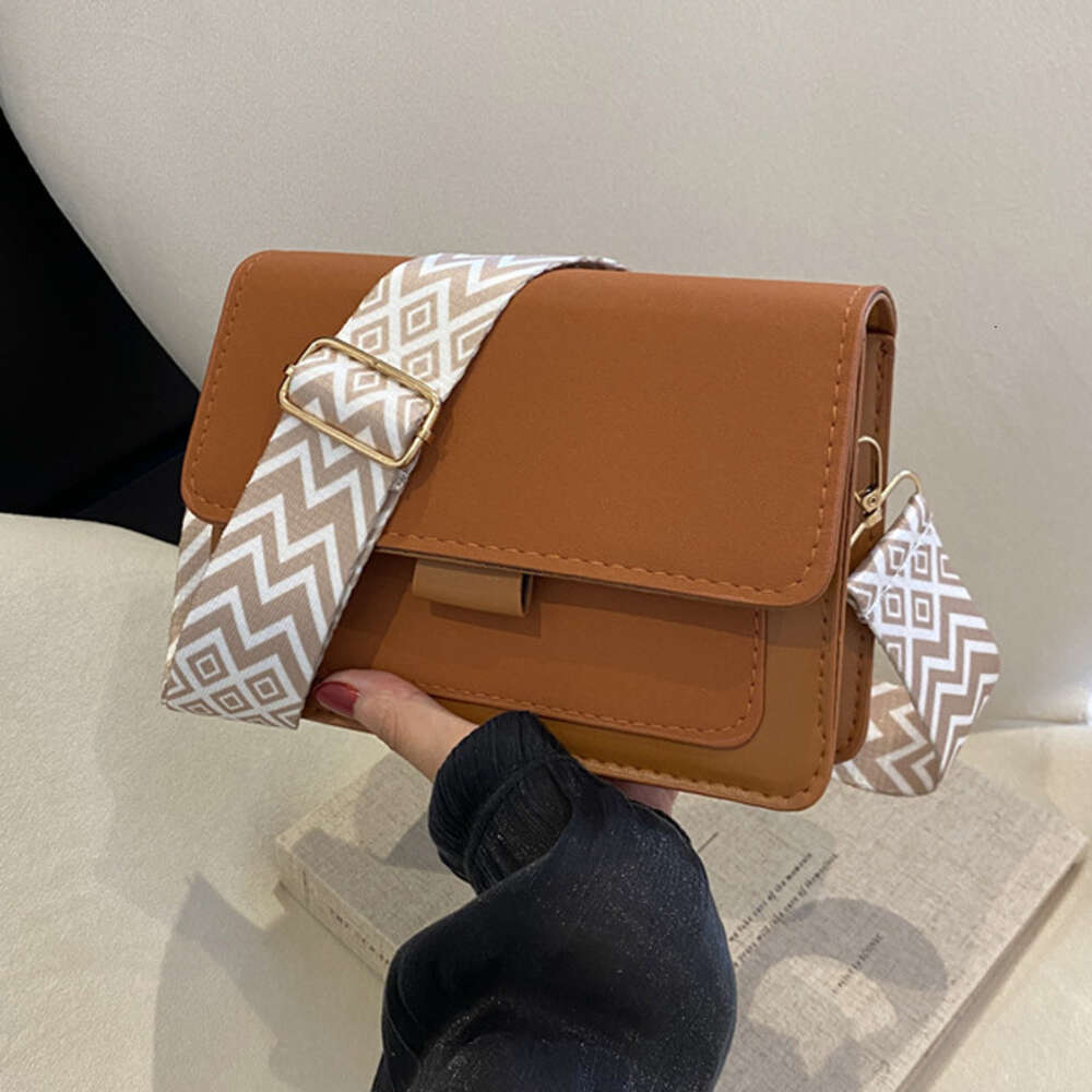 Fashion Wide Strap Crossbody Daily Used, Square Matte Pu Leather Shoulder Bags Handbags For Women ddmy d54d