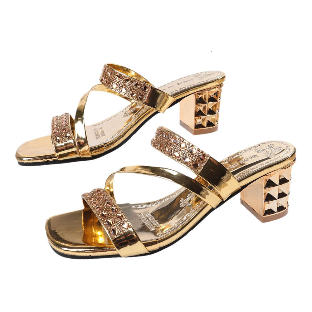 Summer Women Large S Fashion Rhinestone High Heel Sandals American Style Ddmysaturn