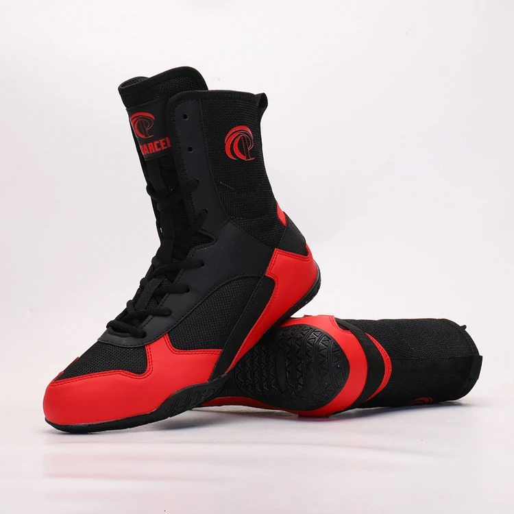 Mens and Womens Professional Boxing Boots Mens 36-45 Lightweight Wrestling Shoes High Quality Mesh Breathable Boxing Sneakers 240619