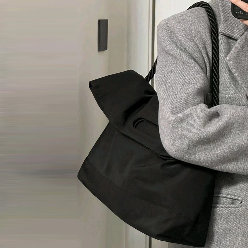 Large capacity bag for women spring and summer new broadband crossbody messenger Oxford Butot bag file bag handheld business