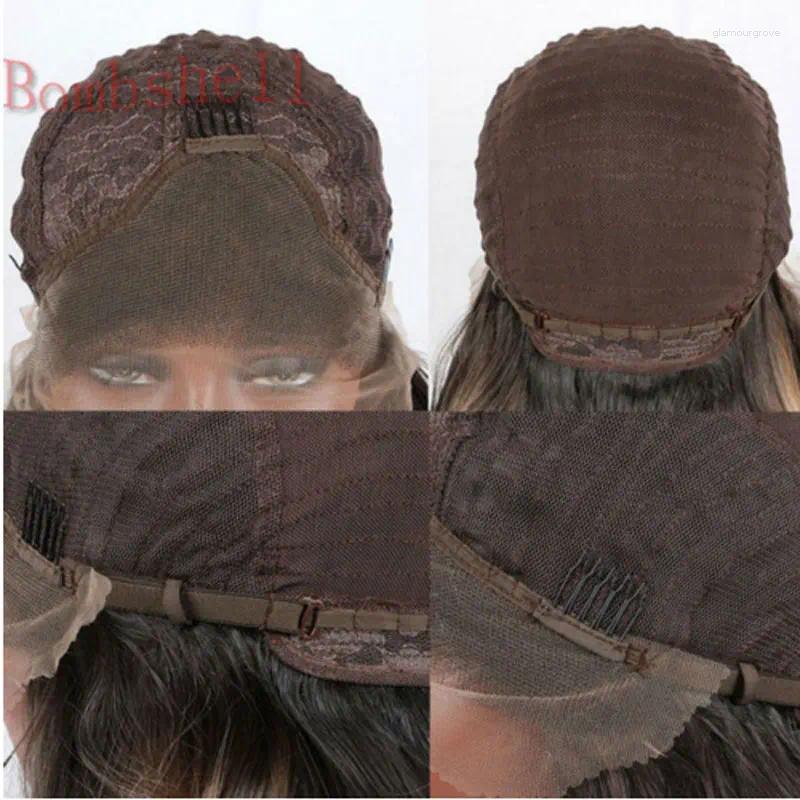Bombshell Dark Wine Red Synthetic Hair 13 3 Lace Front Straight Heat Resistant Fiber Natural Haire For Women