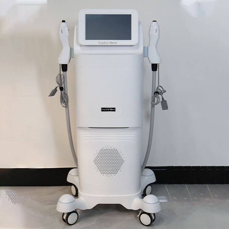 Hot 2 Handles Radio Frequency RF Machine Skin Tightening Wrinkle Removal Face Smooth Body Sculpting Fat Burning Hip Lifting Thermal Massage Machine