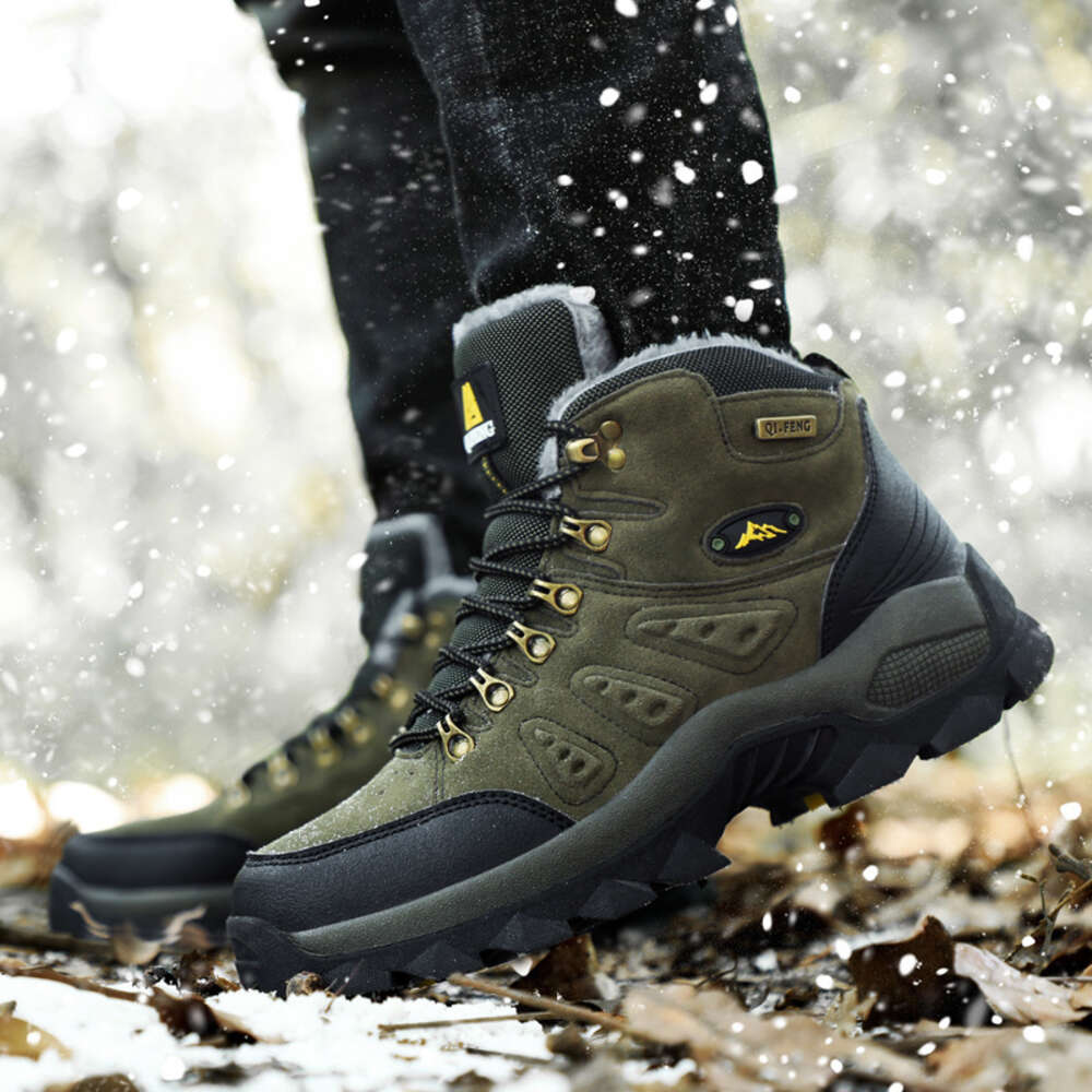 Walking Snow Outdoor Light Sneakers For Men Winter Shoes Botines Tenis Mens Hiking Ankle Boots Footwear Ddmysaturn