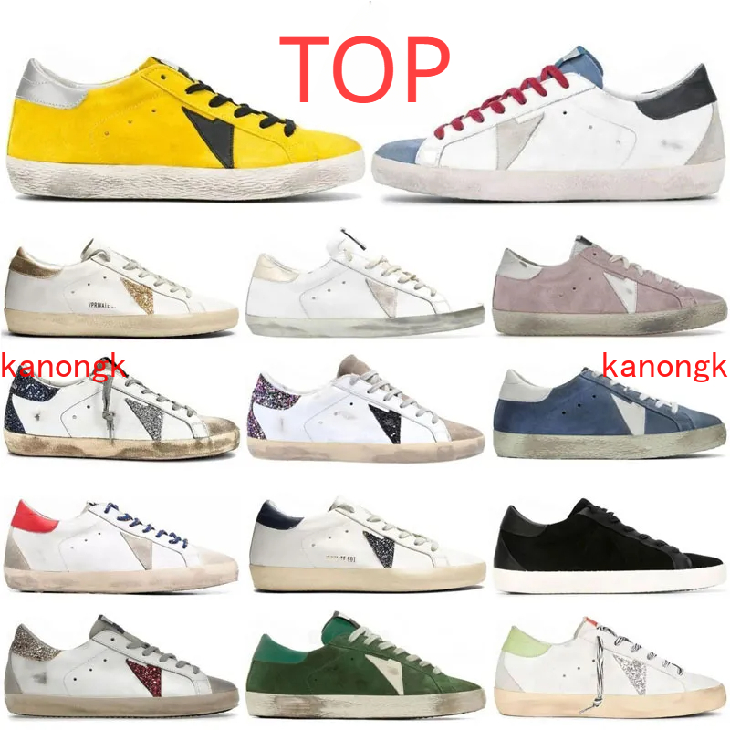 2025 New release Italy Casual Shoes Women Super Star Shoes luxury Sequin Classic White goose Do-old Dirty Designer Man Sneakers