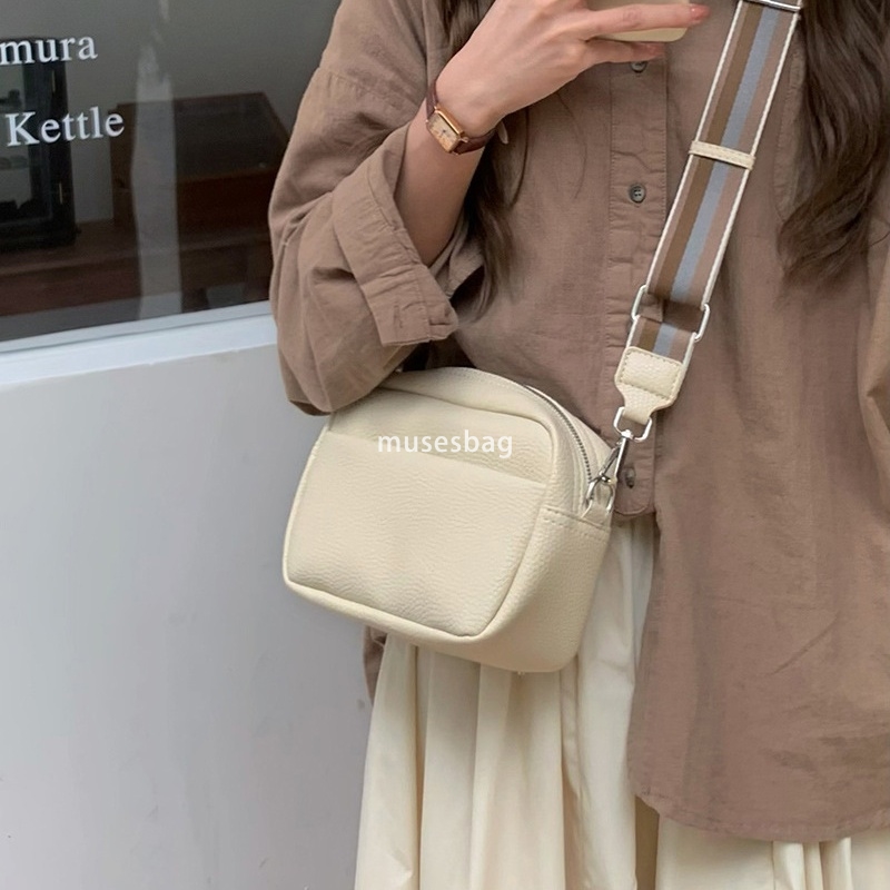 Trendy and fashionable versatile women's bag new solid color PU crossbody bag women's small bag, women's shoulder bag small square bag