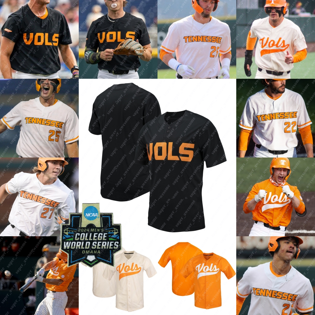 Tennessee Volunteers Baseball Jersey Christian Moore Blake Burke Kavares Tears Dylan Dreiling Billy Amick Hunter Ensley Dean Curley Cannon Peebles Drew Beam