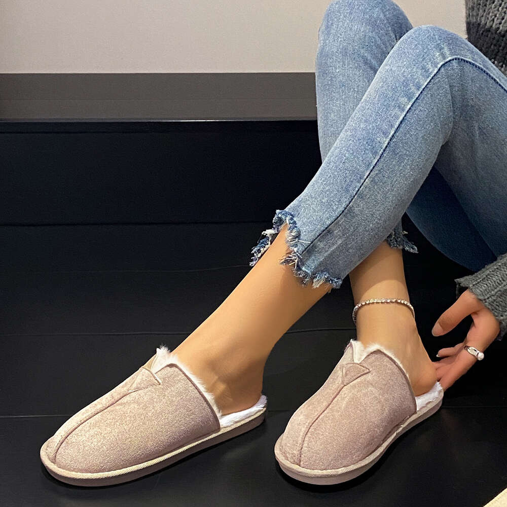 Size Winter Large For Women Comfortable And Warm At Home Flat Bottomed Cotton Slippers Ddmysaturn