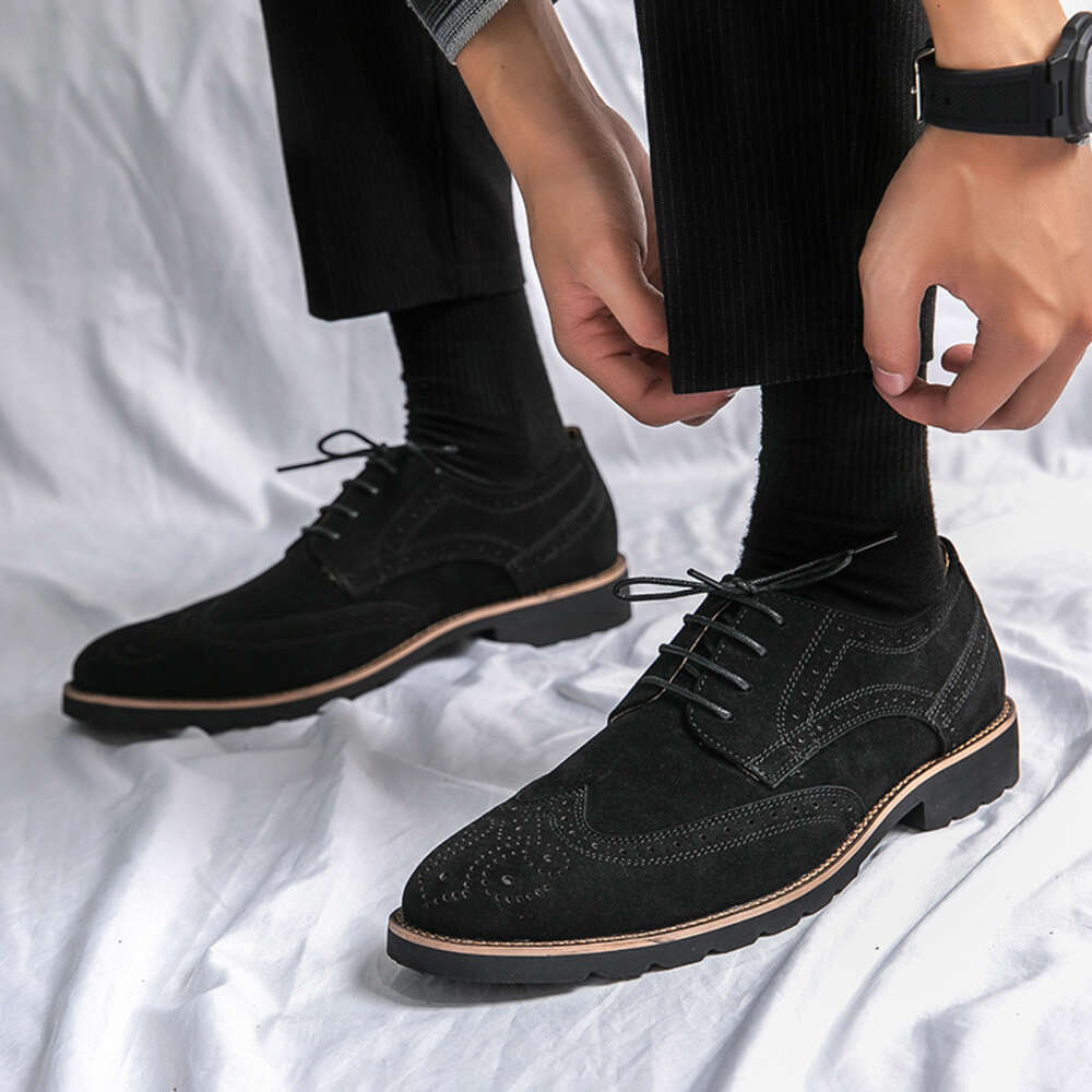 Autumn Spring And New Business Leisure Fashion Trendy Large Youth Leather Shoes For Men Ddmysaturn
