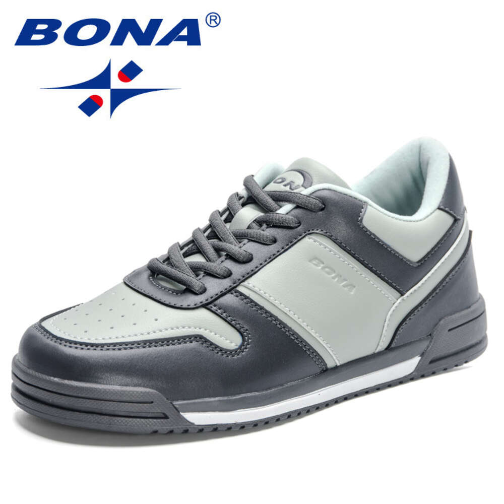 Designers BONA New Men Comfortable Fashion Vulcanized Shoes Skateborading Trend Flat Breathable Sneakers Ddmysaturn