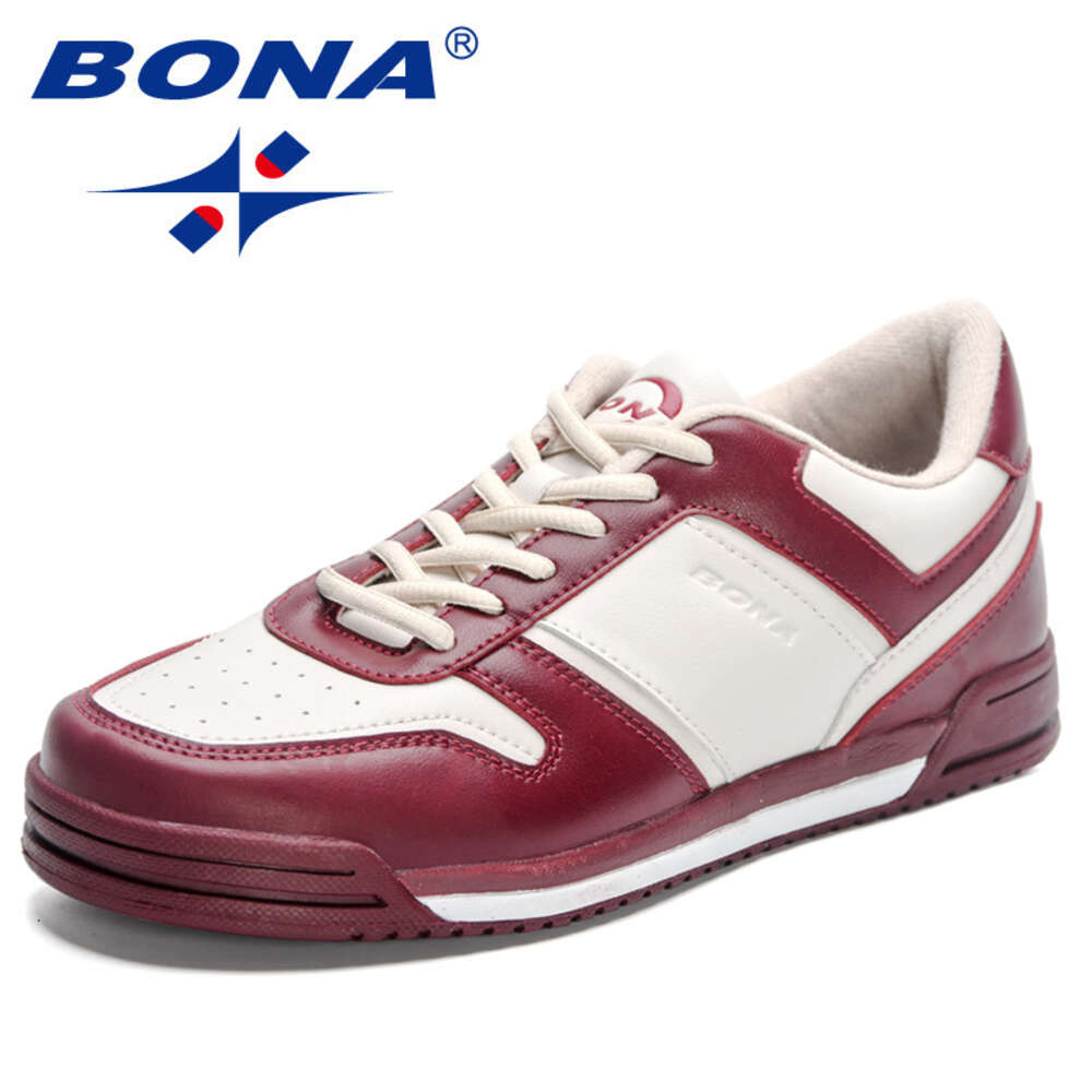Designers BONA New Men Comfortable Fashion Vulcanized Shoes Skateborading Trend Flat Breathable Sneakers Ddmysaturn